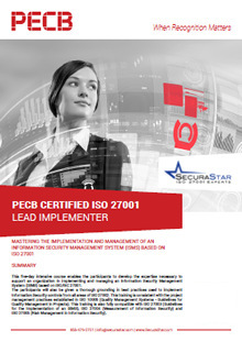 PECB Certified ISO 27001 Lead Implementer Training Course-Brochure
