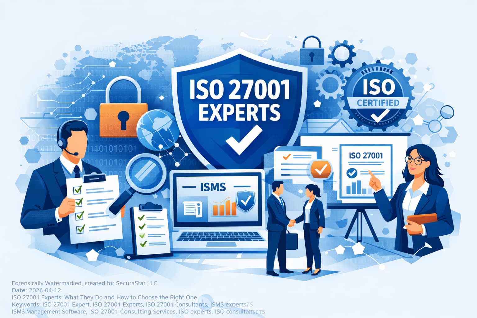 ISO 27001 experts and consultants helping organisations implement ISMS, manage risks, and achieve ISO 27001 certification