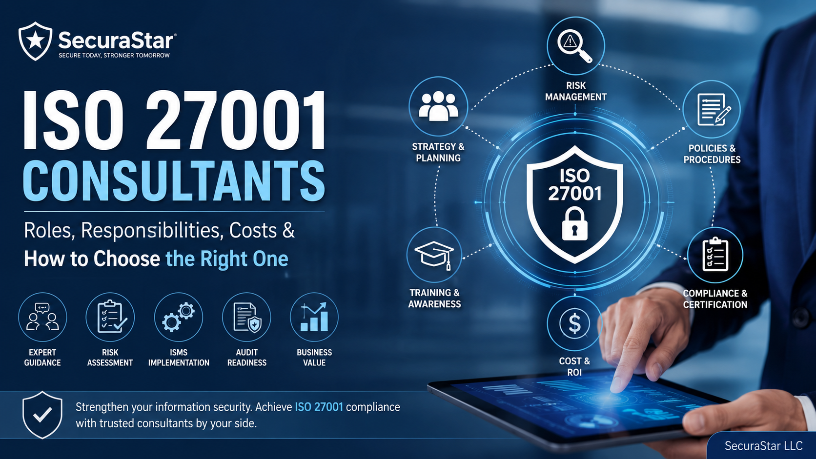 ISO 27001 consultants supporting ISMS implementation, risk assessment and audit readiness