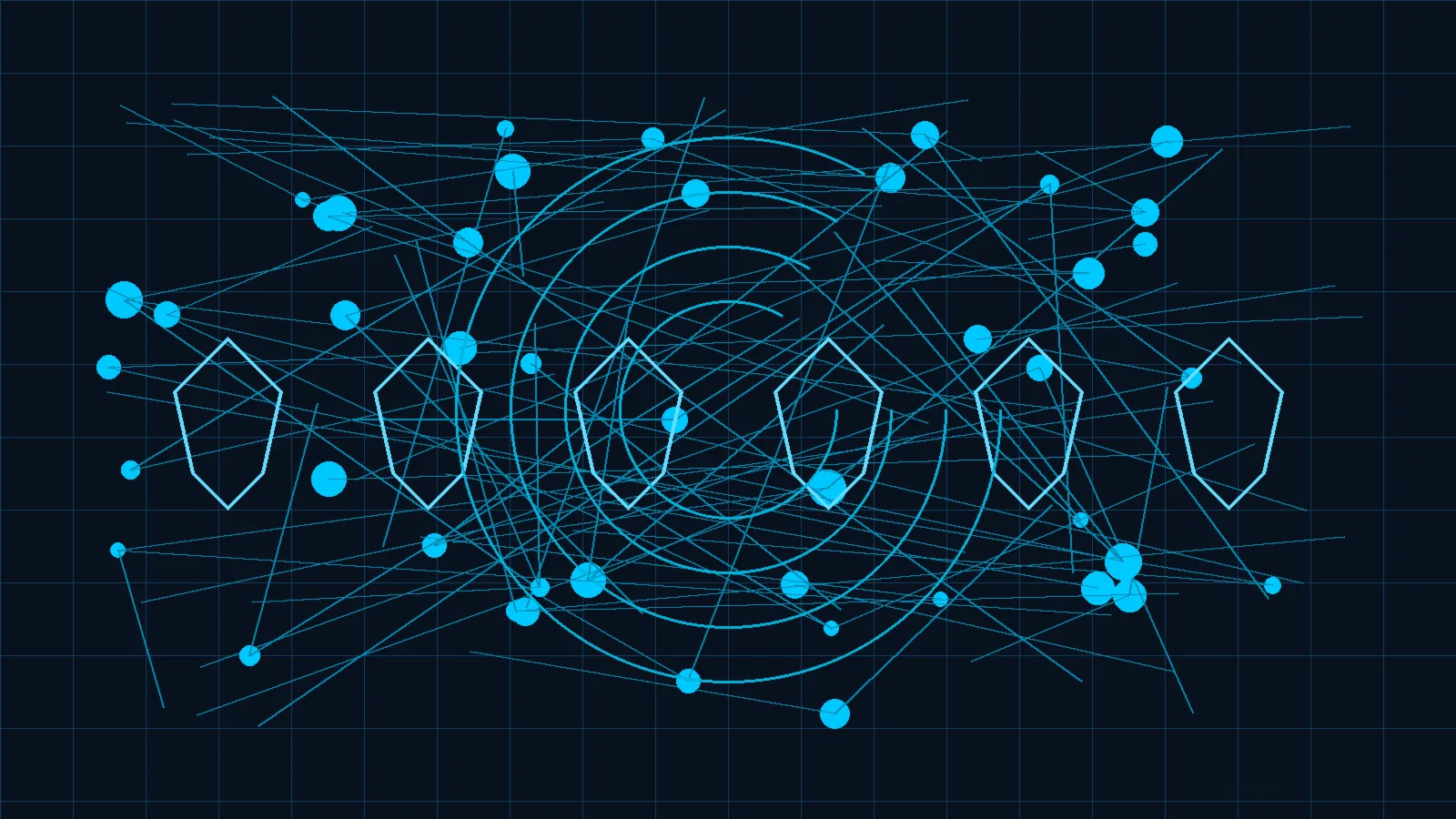 Abstract ISO 27001 gap assessment and compliance analysis cybersecurity framework visualization
