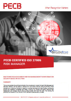 ISO 27005 Lead Risk Manager Training – PECB Certified / IAS Accredited-Brochure